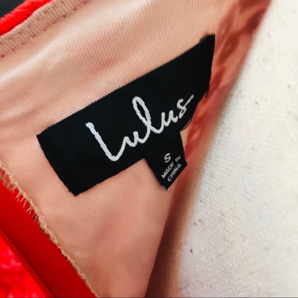 Lulus Someday Swoon Coral Red Embroidered Dress_14